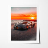 Beverly Hills Sunset - Bugatti Chiron SS Print