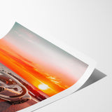 Beverly Hills Sunset - Bugatti Chiron SS Print