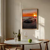 Beverly Hills Sunset - Bugatti Chiron SS Print